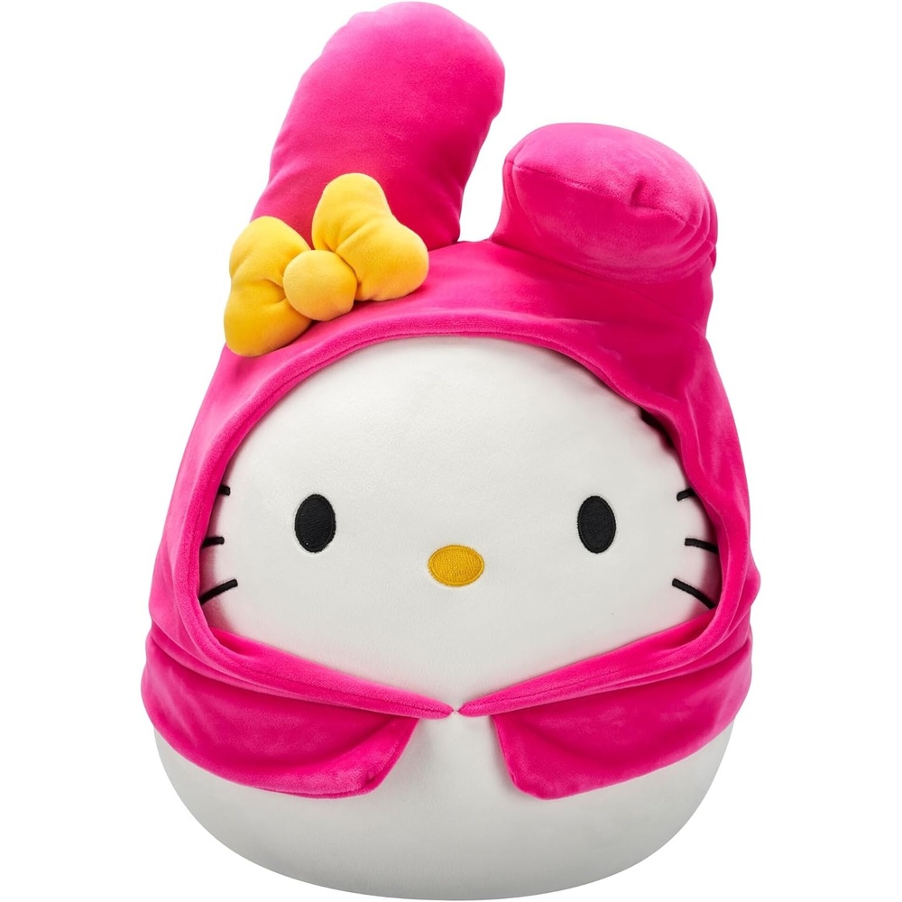 image:imageSquishmallows Original Sanrio 14Inch Hello Kitty Floral Dress and Bow Plush MediumSized Ultrasoft Official Jazwares PlushHello Kitty in My Melody Hoodie