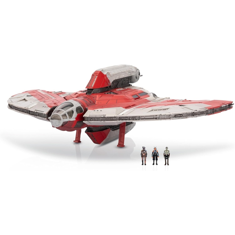 image:imageStar Wars Micro Galaxy Squadron Ahsoka Tanos T6 Jedi Shuttle 13Inch Vehicle with Rotating Wings and Three 1Inch Micro Figure Accessories
