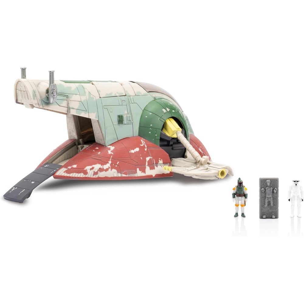 image:imageStar Wars Micro Galaxy Squadron Boba Fetts Starship Ep 5 7Inch Vehicle with Flight Display Stand and Three 1Inch Micro Figure Accessories