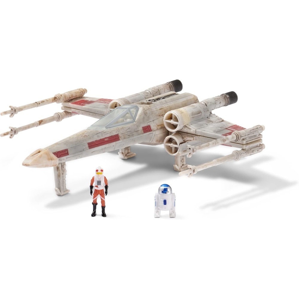 image:imageStar Wars Micro Galaxy Squadron Gold Leaders YWing 5Inch Starfighter Class Vehicle with 1Inch Jon Vander amp R2BHD Micro Figure AccessoriesXWing Starfighter