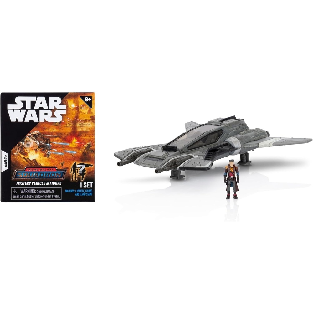 image:imageStar Wars Micro Galaxy Squadron Vulture Droid Mystery Bundle 3Inch Vehicle and 25Inch Vehicle with Micro Figure AccessoriesPirate Snub Fighter