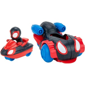 image:imageJazwares Marvels Spidey and His Amazing Friends Quick Shot Vehicle Miles Morales SpiderMan  Quick Shot 2in1 Vehicle with Miles Morales SpiderMan