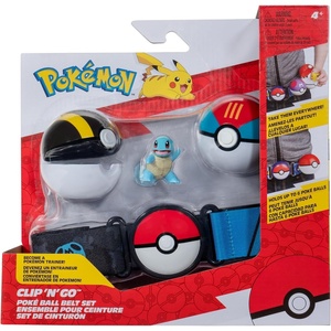image:imageJazwares Pokemon Squirtle Clip N Go Belt Set  2Inch Squirtle Battle Figure with Clip N Go Belt Plus Ultra and Lure Ball Accessories  Includes theme belt and 2inch squirtile battle figure with Ultra Ball and Lure Ball accessoriesSquirtle