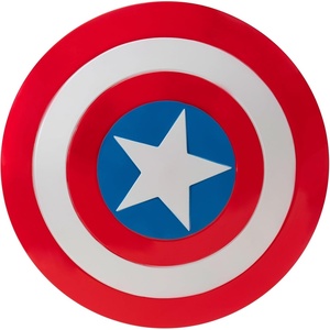 image:imageMARVEL Captain America Official Costume Accessory  Plastic Shield with Elastic Handles12inch Shield  Style 1