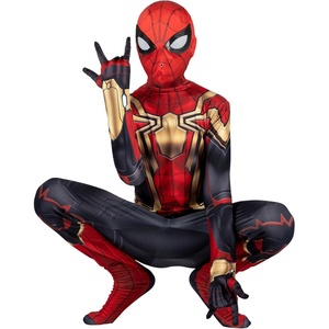 image:imageMARVEL Integrated SpiderMan Official Youth Deluxe Zentai Costume  Stretch Spandex with Hidden Zippers and Wrist SlitsM 810