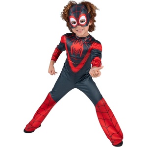 image:imageMARVEL Official Toddler Deluxe Halloween Costume  Premium Quality Padded Jumpsuit and Fabric Headpiece 3T4TSpin 3t4t