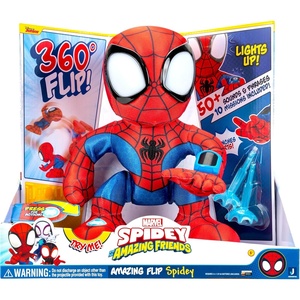 image:imageMarvel Spidey and His Amazing Friends Amazing Flip Spidey  12Inch Animatronic Plush with Lights Sounds and Web Dart Launcher