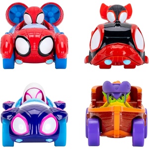image:imageMarvel Spidey and His Amazing Friends Amazing Metals 4 Pack  Four 3Inch DieCast WaterWebs Vehicles with BuiltinCharacters4pack  Style 3
