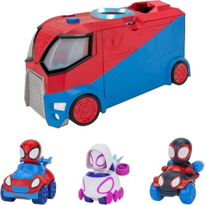 image:imageMarvel Spidey and his Amazing Friends Web Transporter Feature Vehicle Lights amp Sounds  Includes 3 Amazing Mini Vehicles Unisex