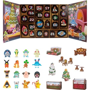 image:imagePokemon Holiday Calendar 2025  Features 16 2Inch Battle Figures with Special Finish and Eight Unique Accessories