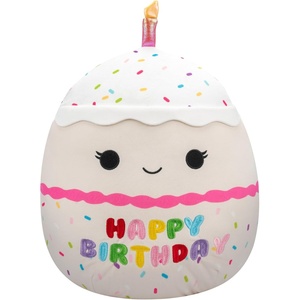 image:imageSquishmallows Original 14Inch Lyla Vanilla Birthday Cake with Rainbow Sprinkles Embroidery  Official Jazwares Large Plush