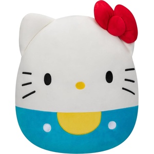 image:imageSquishmallows Original Sanrio 14Inch Hello Kitty Floral Dress and Bow Plush  MediumSized Ultrasoft Official Jazwares PlushHello Kitty in Blue Overalls
