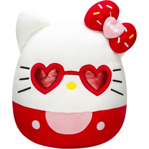 image:imageSquishmallows Original Sanrio 14Inch Hello Kitty Floral Dress and Bow Plush  MediumSized Ultrasoft Official Jazwares PlushRed Glasses Hello Kitty