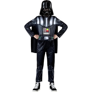 image:imageStar Wars Darth Vader Official Youth Costume  Premium Light Up Padded Jumpsuit with Plastic Mask and Detachable CapeL 1214