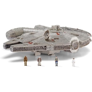 image:imageStar Wars Micro Galaxy Squadron Millennium Falcon  9Inch Assault Class Vehicle with Four 1Inch Micro Figure AccessoriesSingle