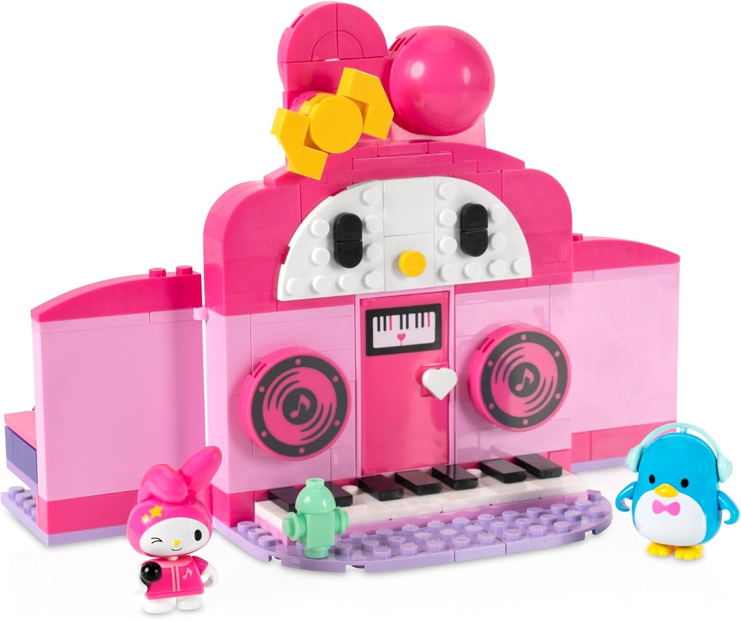 image:imageBLDR Hello Kitty and Friends My Melodys Music Shop Building Set Hello Kitty amp Tuxedosam Minifigures Gift for Kids and Sanrio Fans Ages 8 0130