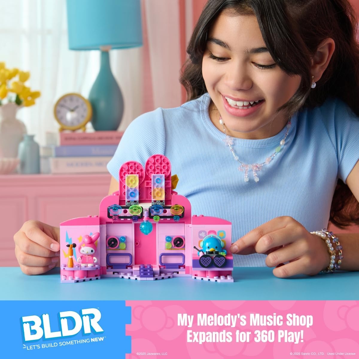image:imageBLDR Hello Kitty and Friends My Melodys Music Shop Building Set Hello Kitty amp Tuxedosam Minifigures Gift for Kids and Sanrio Fans Ages 8 0130