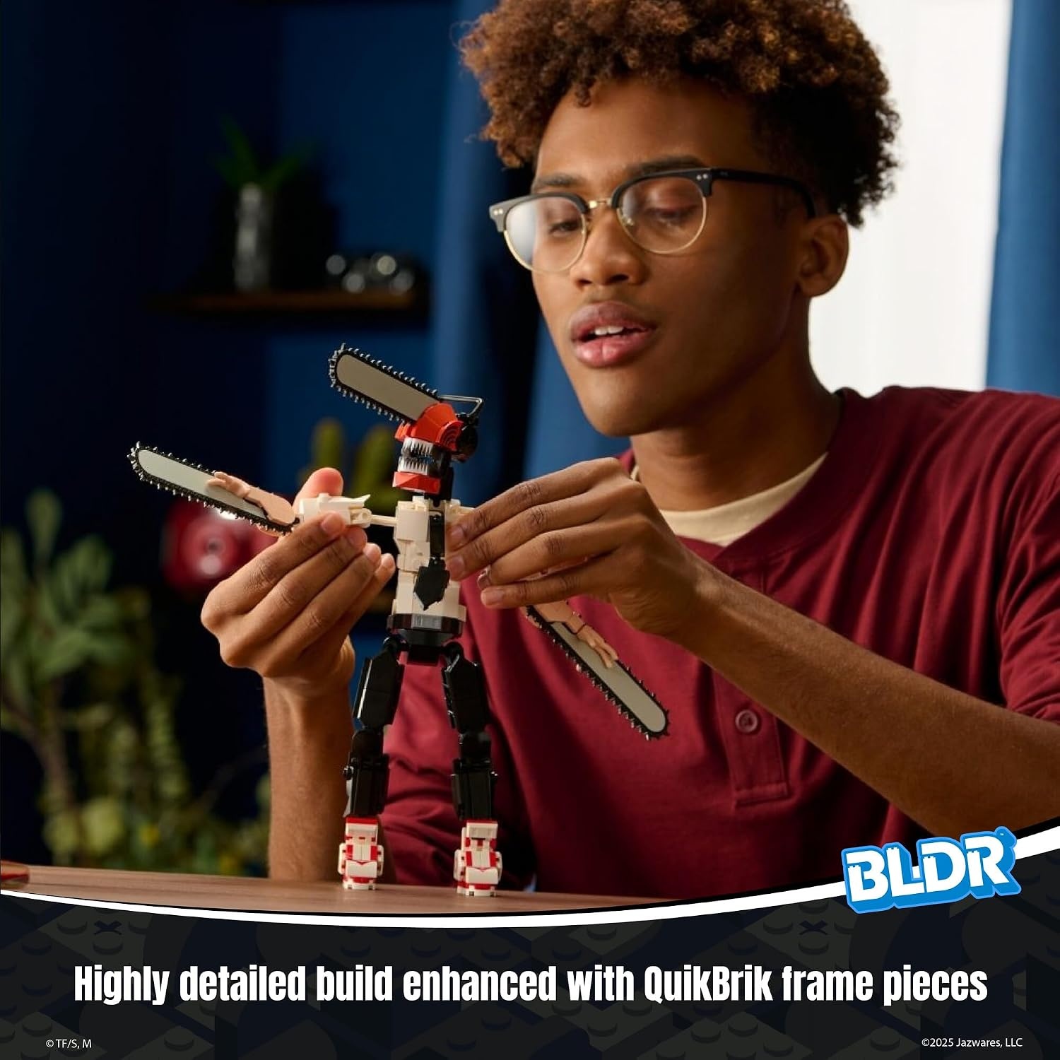 image:imageBLDR Ryomen Sukuna Buildable Action Figure Construction Set 003812Inch Articulated Constructible Figure with 341 PiecesChainsaw Man