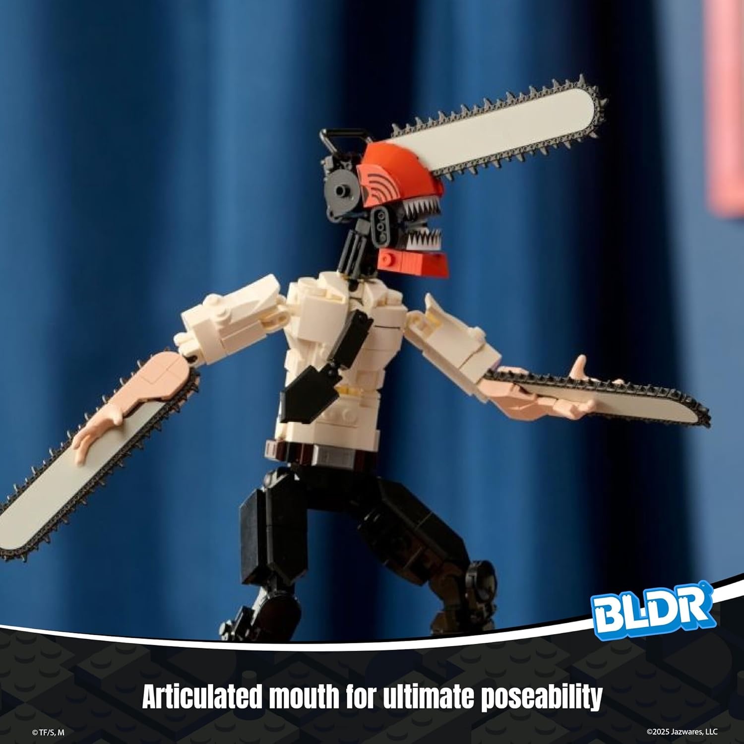 image:imageBLDR Ryomen Sukuna Buildable Action Figure Construction Set 003812Inch Articulated Constructible Figure with 341 PiecesChainsaw Man