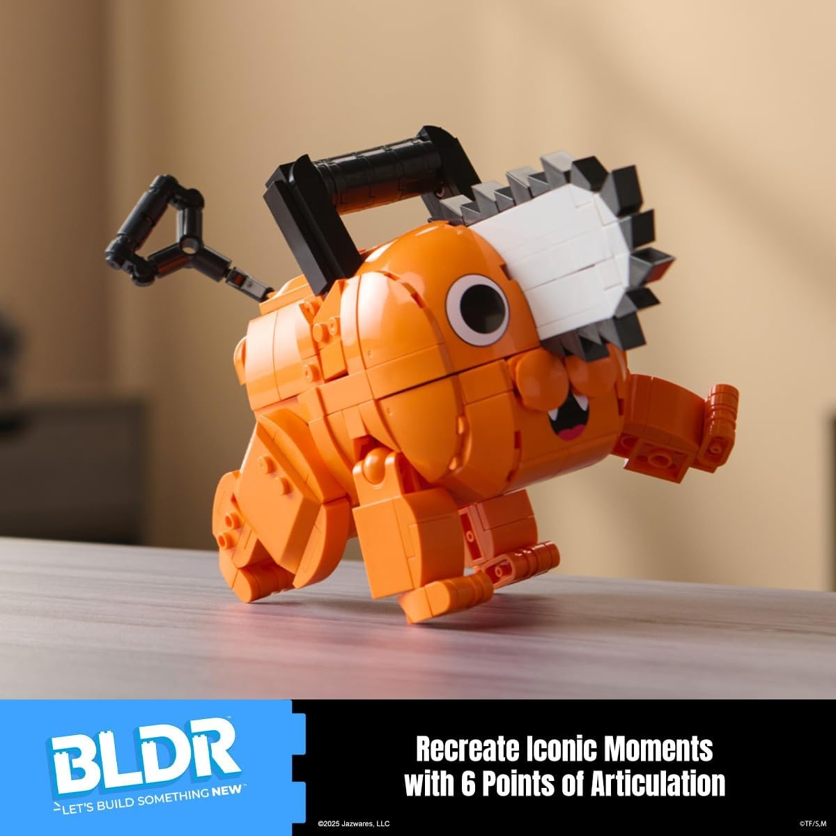 image:imageBLDR Ryomen Sukuna Buildable Action Figure Construction Set 003812Inch Articulated Constructible Figure with 341 PiecesDenji and Pochita