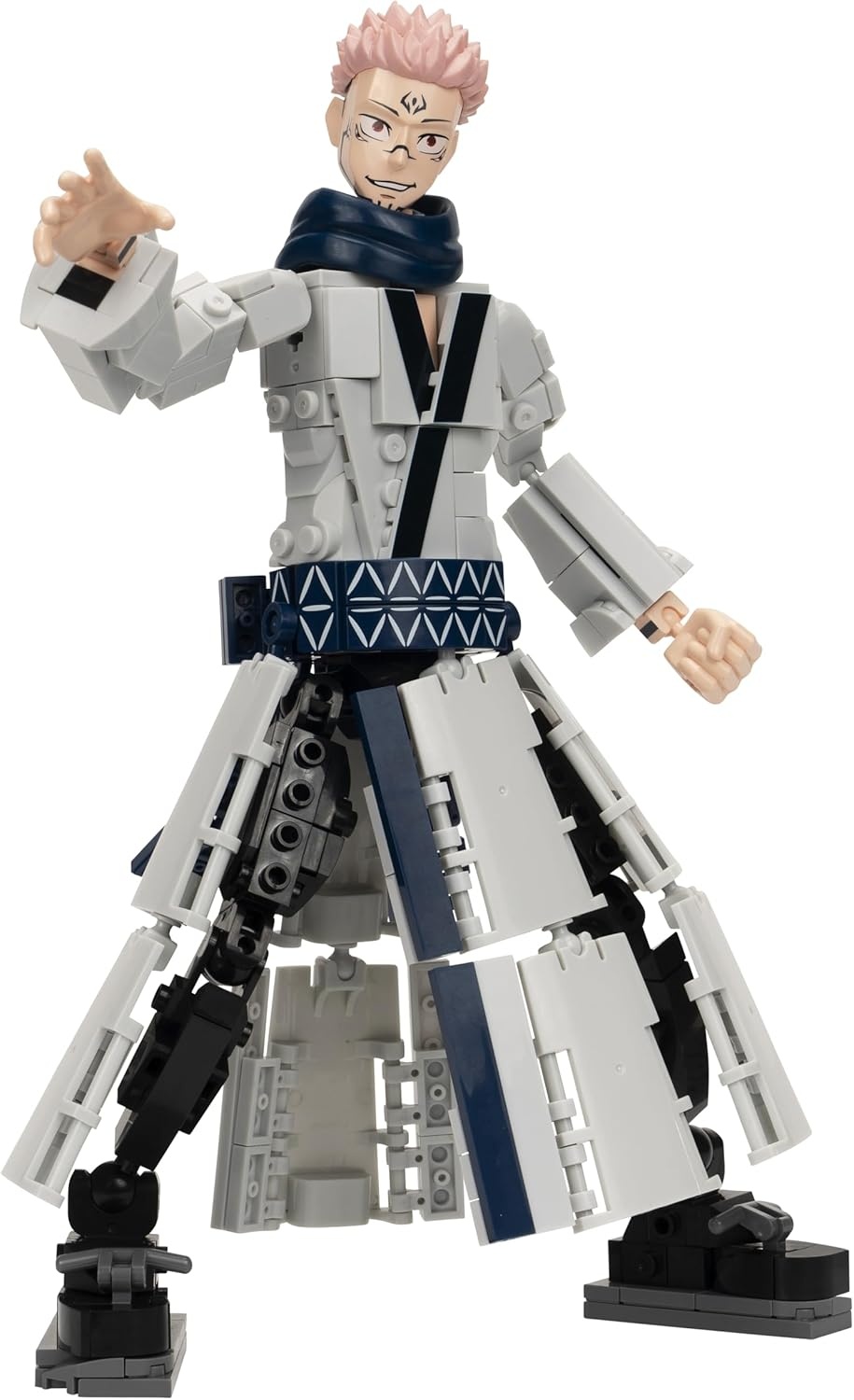 image:imageBLDR Ryomen Sukuna Buildable Action Figure Construction Set 003812Inch Articulated Constructible Figure with 341 PiecesRyomen Sukuna