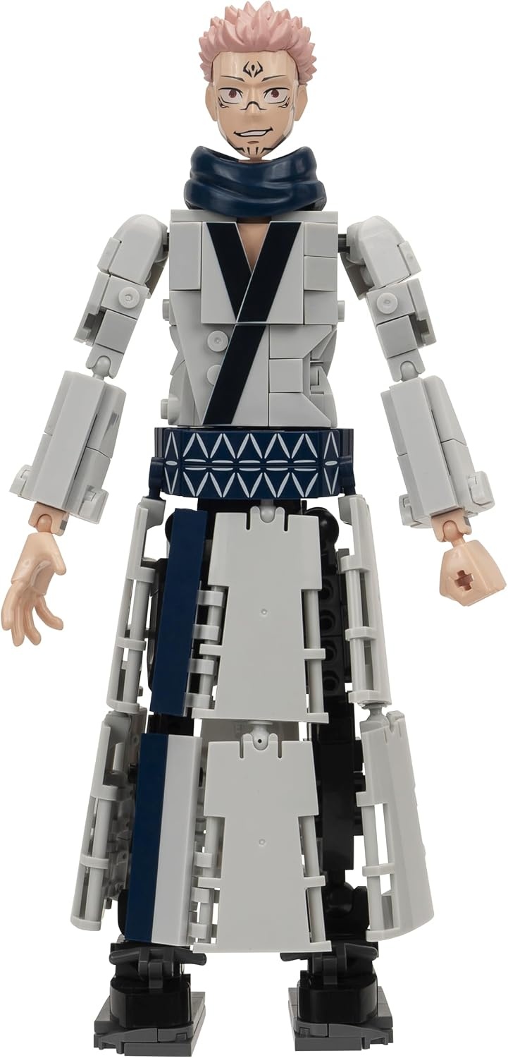 image:imageBLDR Ryomen Sukuna Buildable Action Figure Construction Set 003812Inch Articulated Constructible Figure with 341 PiecesRyomen Sukuna