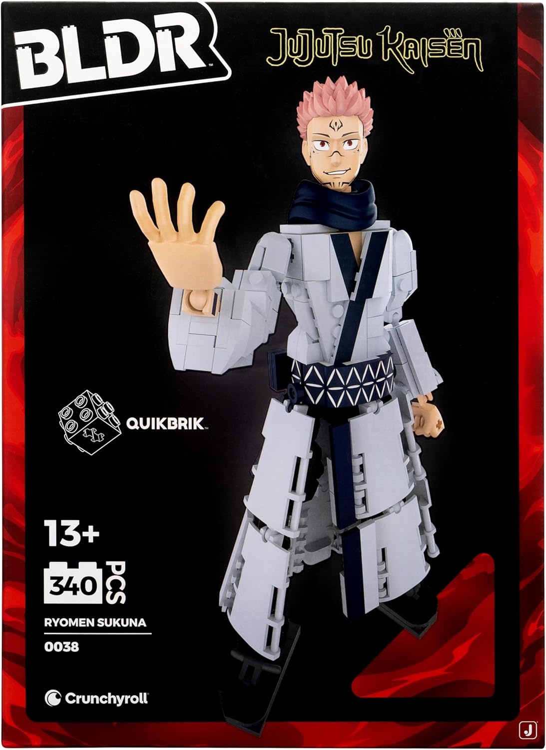 image:imageBLDR Ryomen Sukuna Buildable Action Figure Construction Set 003812Inch Articulated Constructible Figure with 341 PiecesRyomen Sukuna
