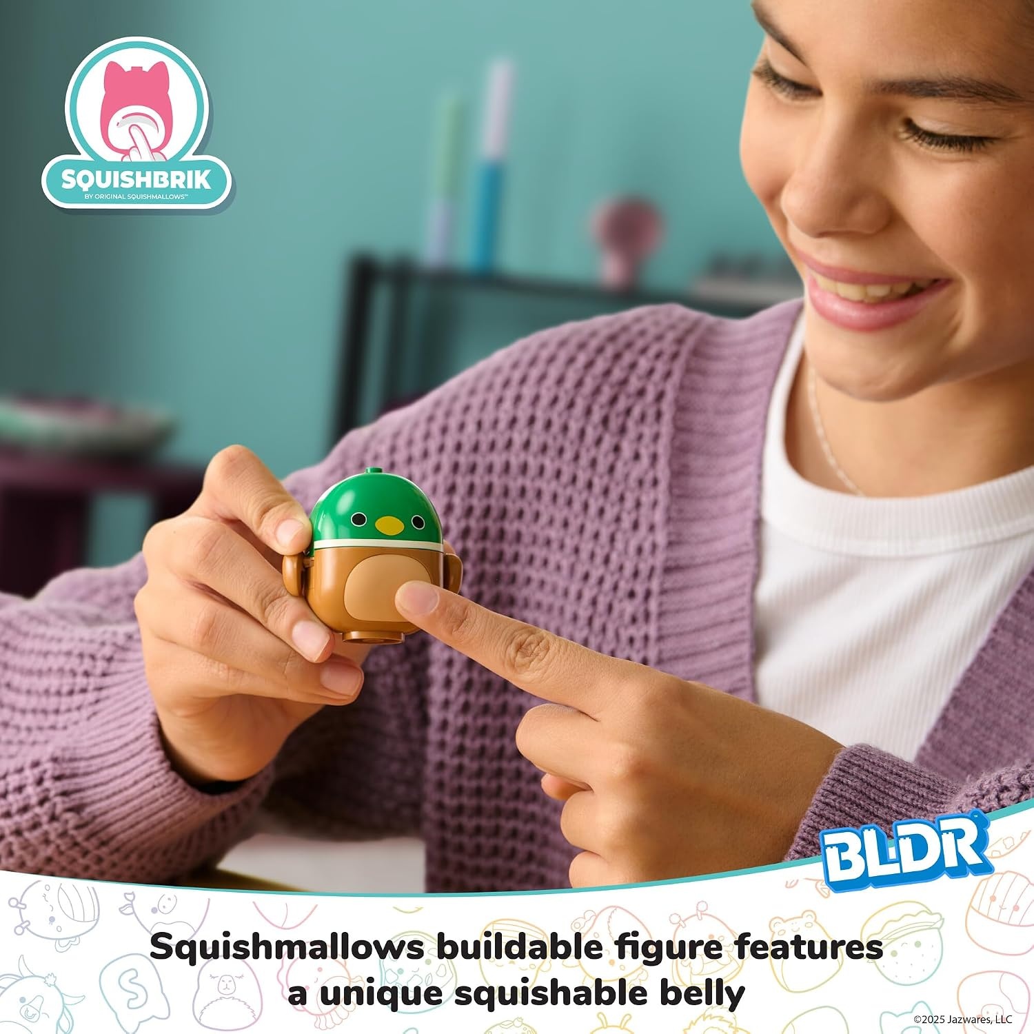 image:imageBLDR Squishmallows Reginald at the Movies Building Set Reginald the Corgi Buildable Figure Squishmallows Fans 8 0093Averys Ball Game