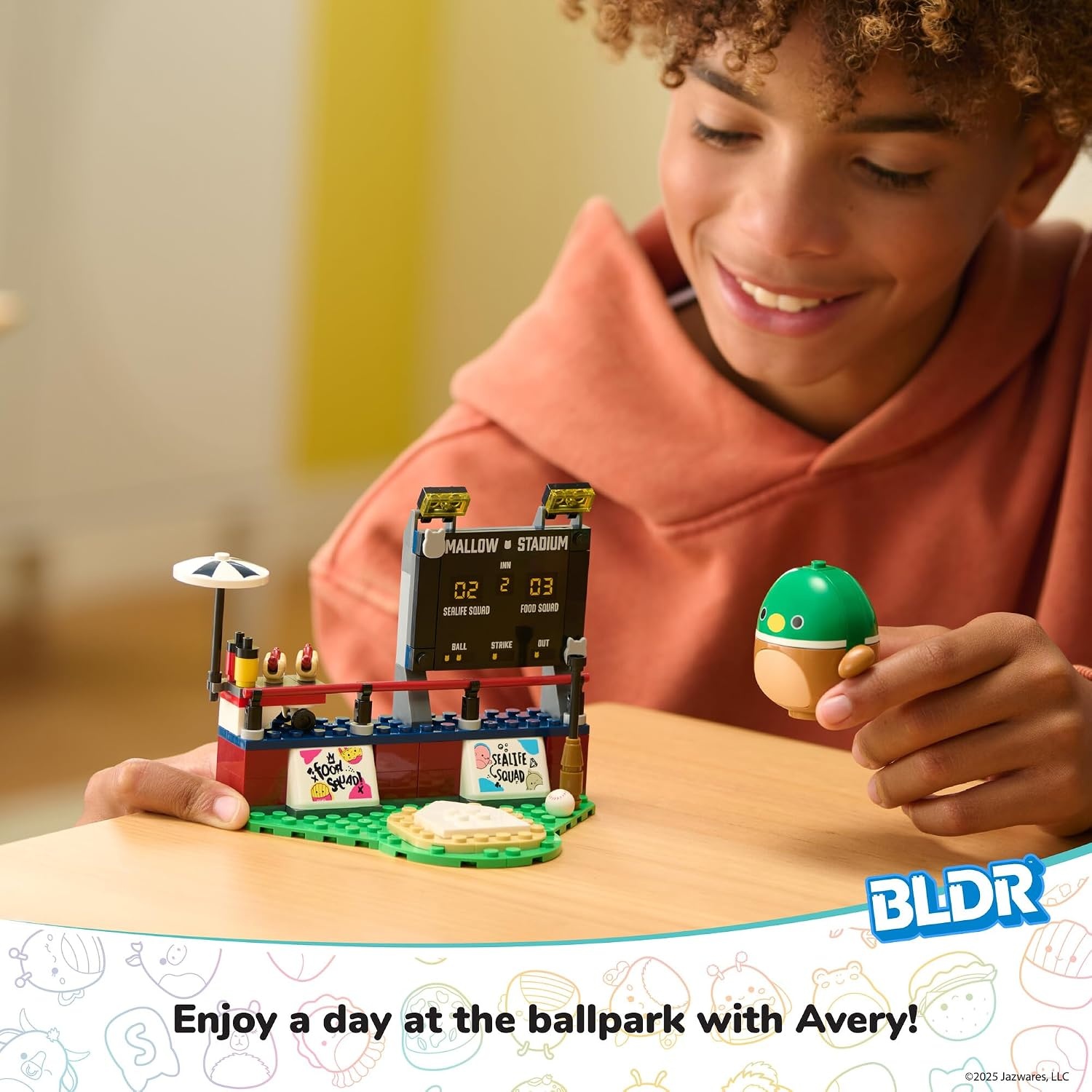 image:imageBLDR Squishmallows Reginald at the Movies Building Set Reginald the Corgi Buildable Figure Squishmallows Fans 8 0093Averys Ball Game
