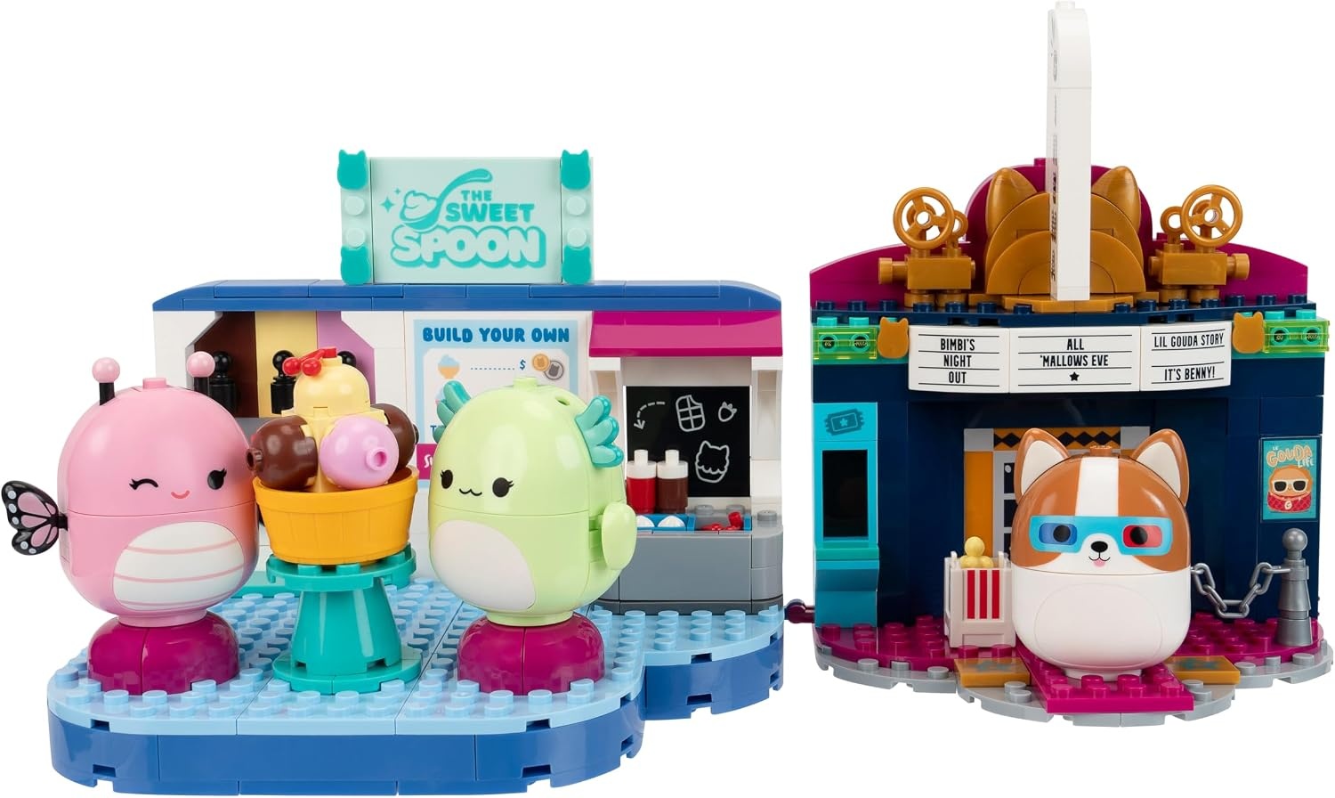 image:imageBLDR Squishmallows Reginald at the Movies Building Set Reginald the Corgi Buildable Figure Squishmallows Fans 8 0093Reginald at the Movies