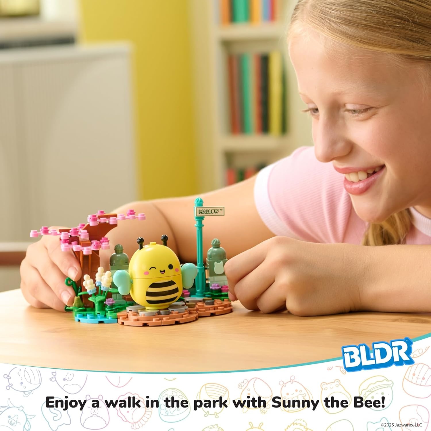 image:imageBLDR Squishmallows Sunnys Park Life Building Set Sunny The Bee Buildable Figure Squishmallows Fans 8 0043