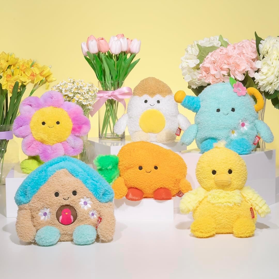 image:imageBumBumz 45inch RootBumz Plush 5Pack Stan Mushroom Ronnie Radish Bobby Broccoli Colby Corn and Erinn Eggplant Collectible Stuffed Toys from The Makers of Original SquishmallowsSpringbumz