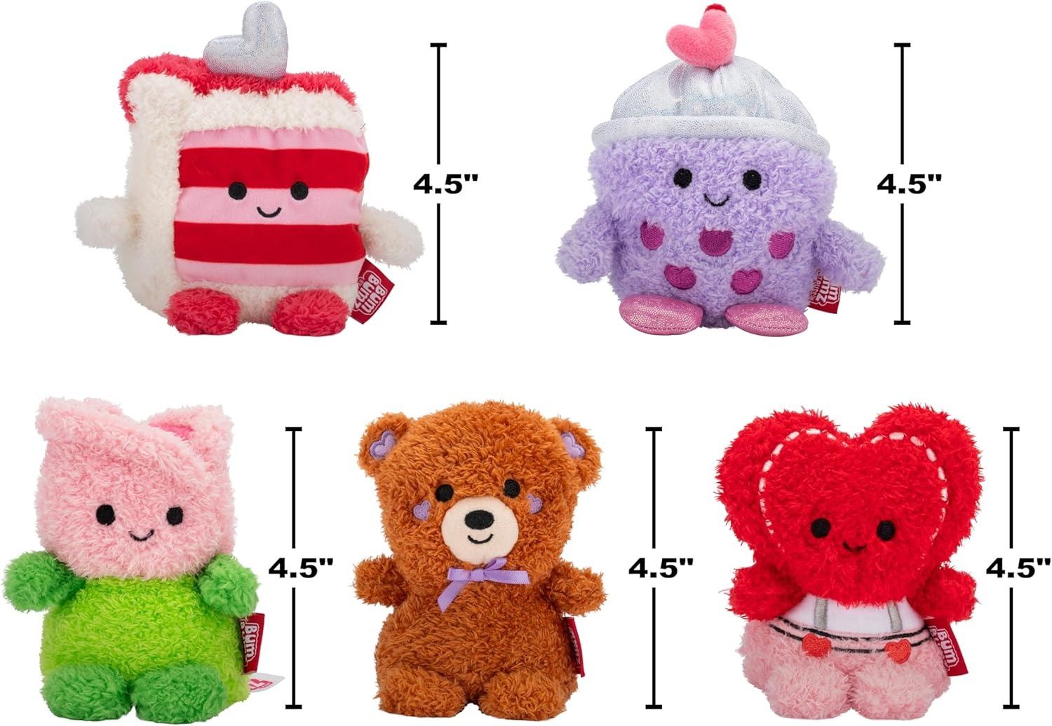 image:imageBumBumz 45inch RootBumz Plush 5Pack Stan Mushroom Ronnie Radish Bobby Broccoli Colby Corn and Erinn Eggplant Collectible Stuffed Toys from The Makers of Original SquishmallowsSweetbumz 3