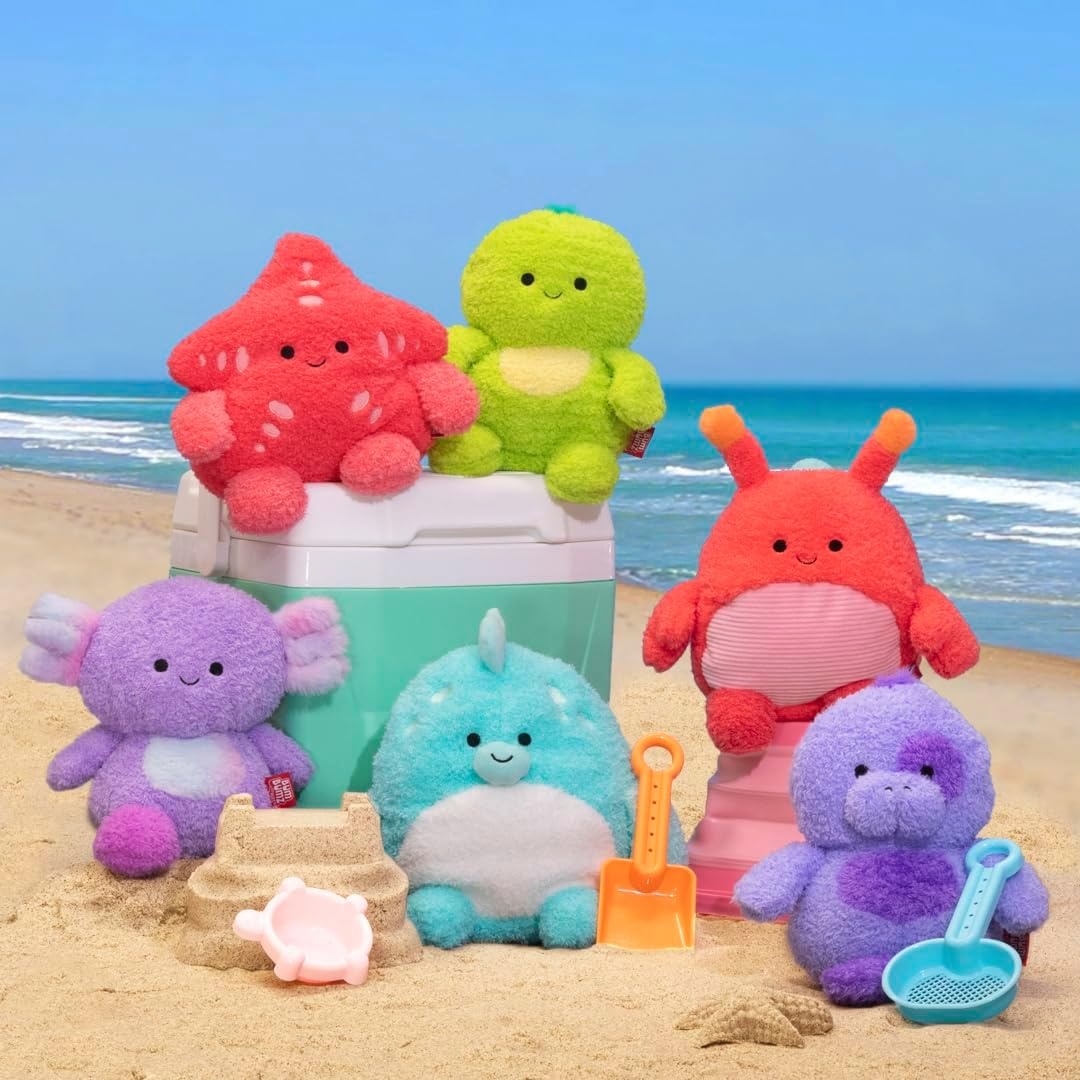image:imageBumBumz 45inch RootBumz Plush 5Pack Stan Mushroom Ronnie Radish Bobby Broccoli Colby Corn and Erinn Eggplant Collectible Stuffed Toys from The Makers of Original SquishmallowsAquabumz