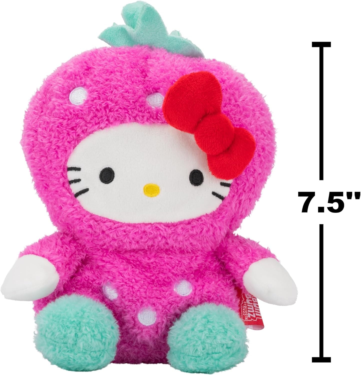image:imageBumBumz 75inch Hello Kitty FruitBumz Plush Sanrio Hello Kitty Dressed as a Pineapple Collectible Toy from the Makers of Original SquishmallowsHello Kitty Strawberry