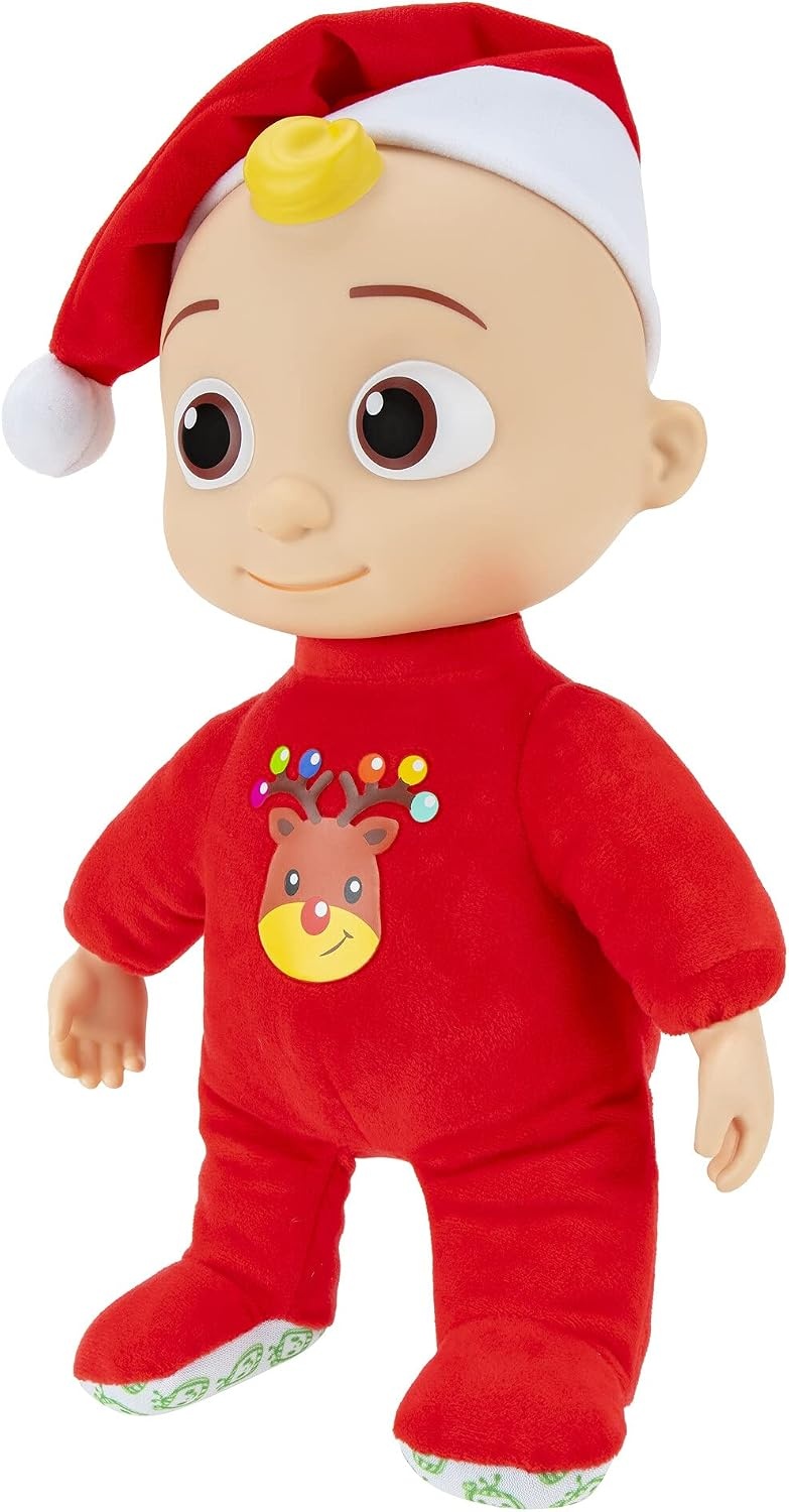 image:imageCoComelon Musical Deck The Halls JJ Includes JJ Roto Doll with Santa Hat Festive Doll with Activated Sounds Toys for PreschoolersFestive