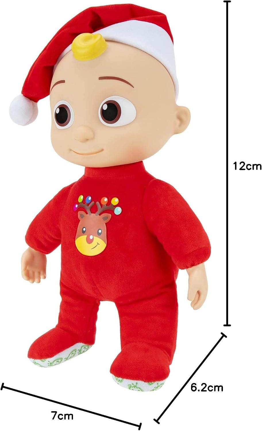 image:imageCoComelon Musical Deck The Halls JJ Includes JJ Roto Doll with Santa Hat Festive Doll with Activated Sounds Toys for PreschoolersFestive