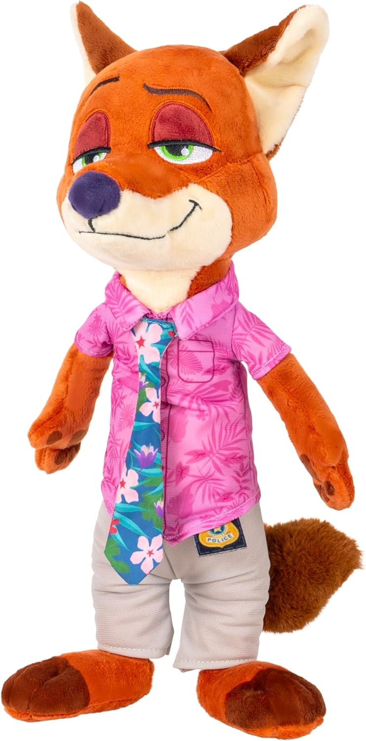 image:imageDisneys Zootopia 2 14 Feature Plush Nick Wilde 10 Sounds and Phrases Plush Toys for Kids and Preschoolers Suitable for Ages 3Nick Wilde