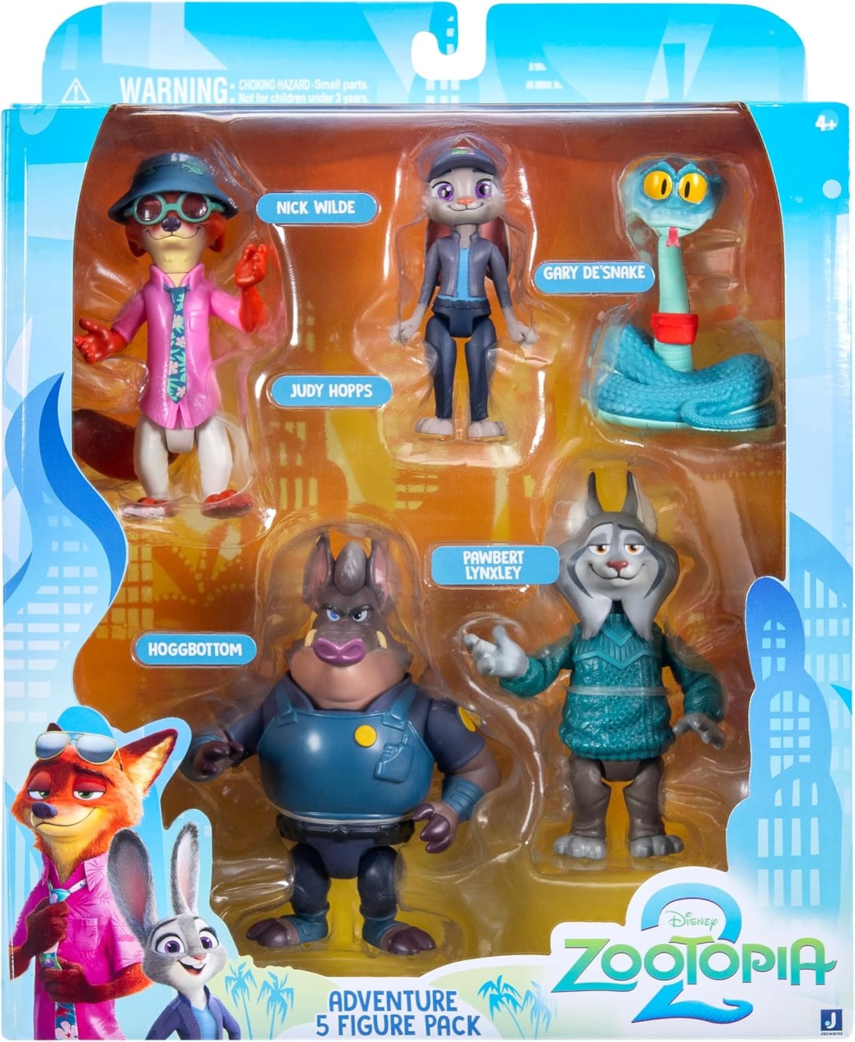 image:imageDisneys Zootopia 2 Adventure 5Pack Articulated 3 Figures with 2 Undercover Characters Collectors Series Suitable for Ages 4