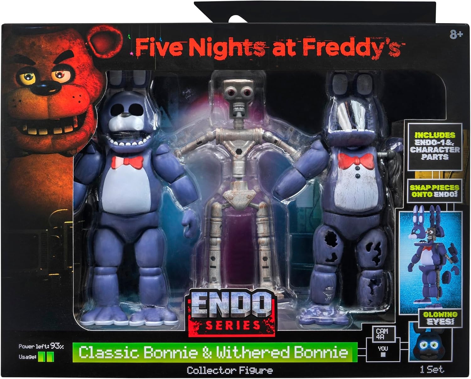 image:imageFive Nights at Freddys 6Inch EndoSeries Collector Figure Endo1 with Classic Bonnie amp Withered Bonnie Pieces Articulated Figure with Classic and Withered Bonnie PartsBonnie