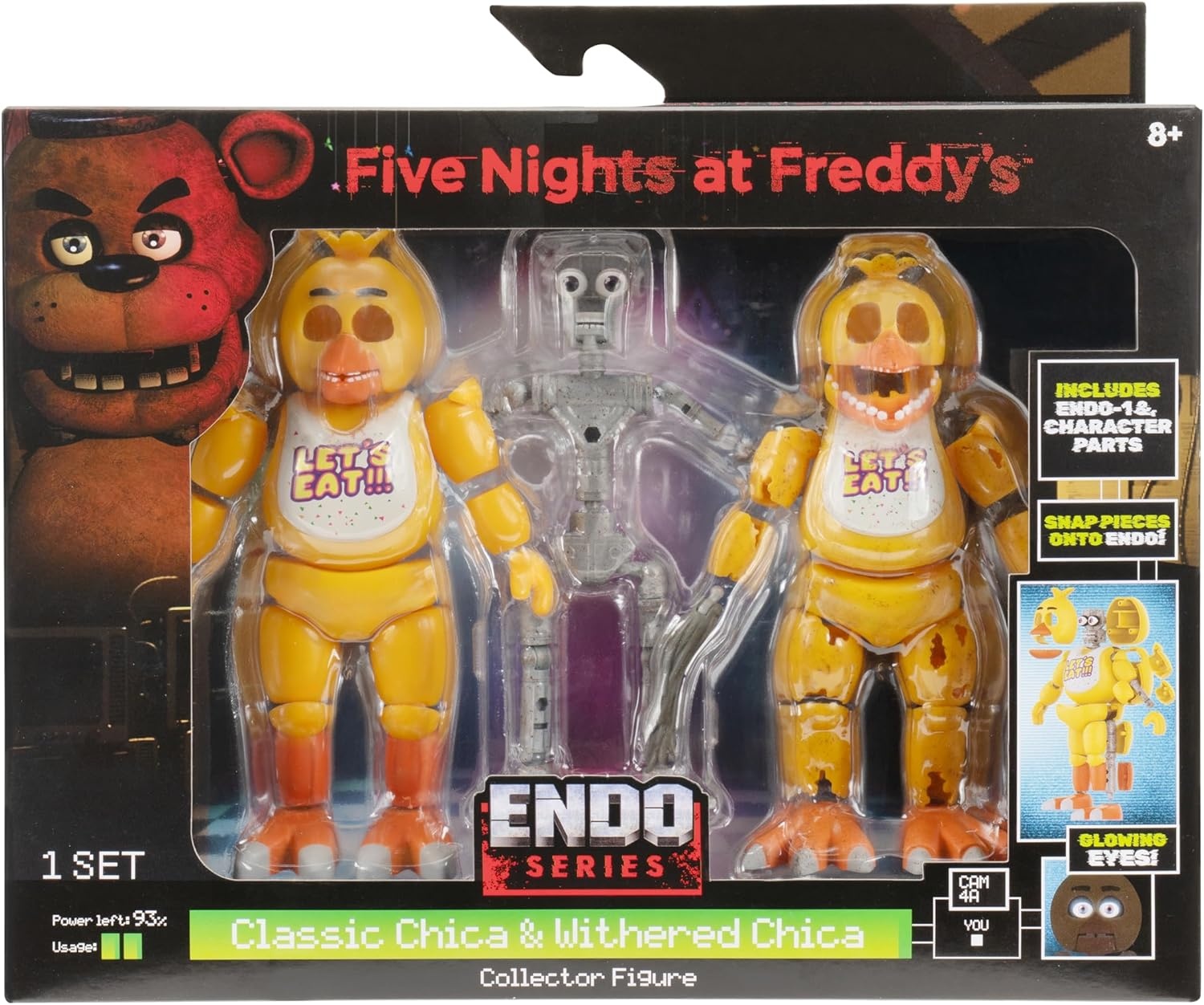 image:imageFive Nights at Freddys 6Inch EndoSeries Collector Figure Endo1 with Classic Bonnie amp Withered Bonnie Pieces Articulated Figure with Classic and Withered Bonnie PartsChica