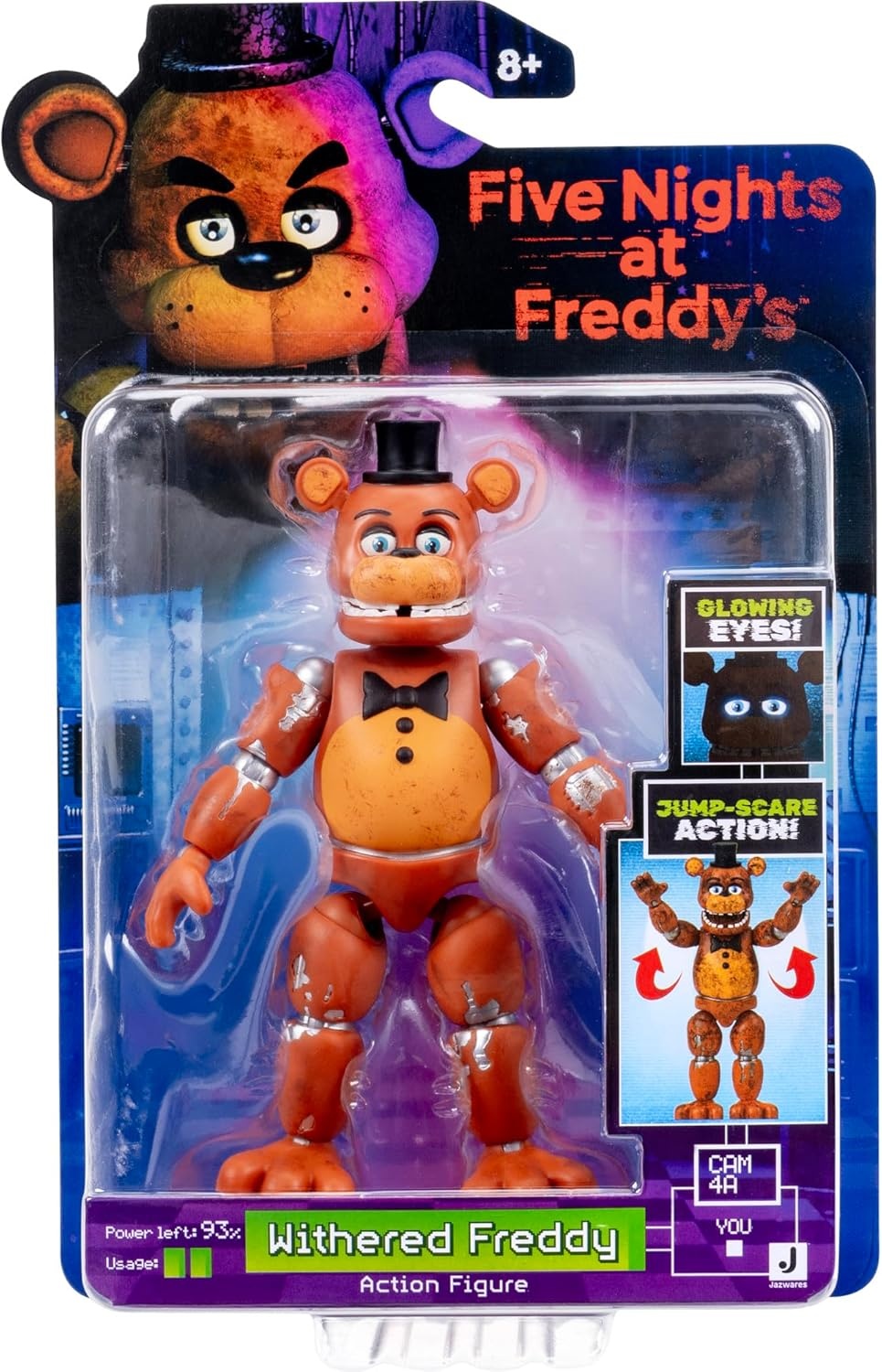 image:imageFive Nights at Freddys Classic Bonnie 5Inch Articulated Figure with Jumpscare Feature and GlowinTheDark EyesWithered Freddy