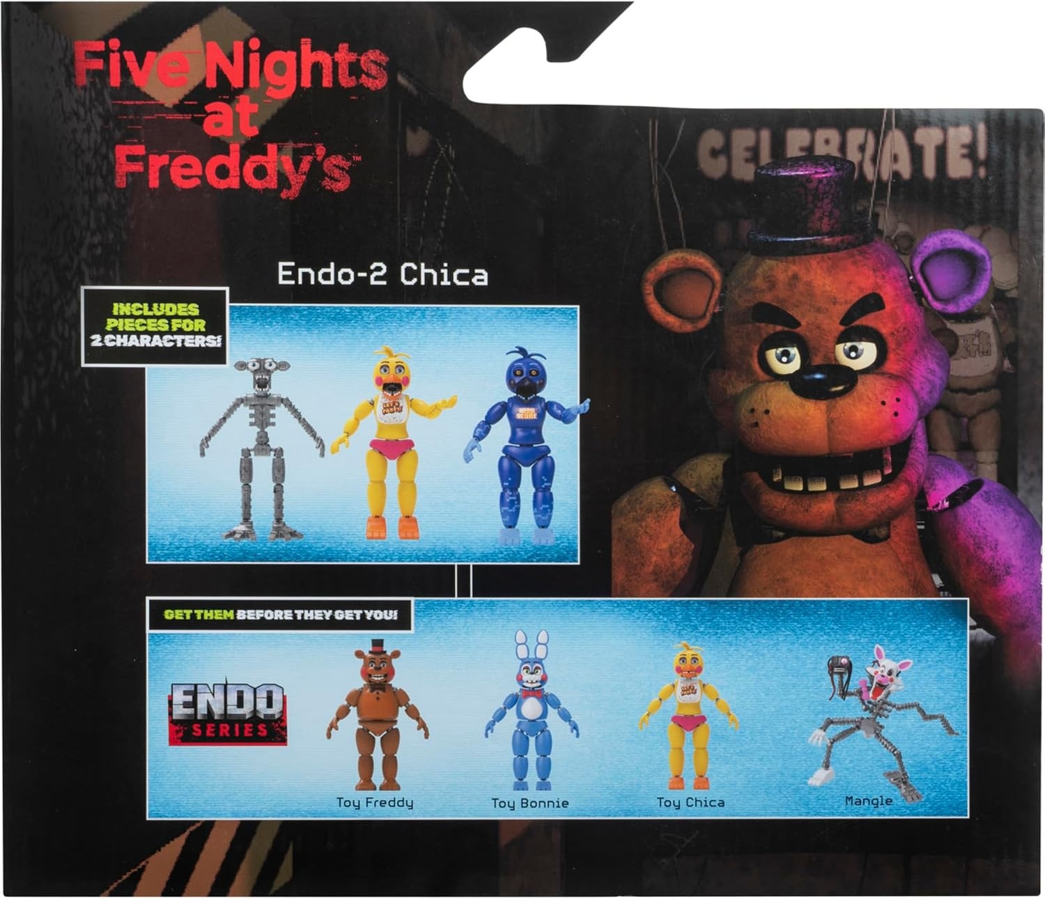 image:imageFive Nights at Freddys EndoSeries Collector Figure 6Inch Endo1 with Swapable Mangle and Shadow Mangle PartsChica