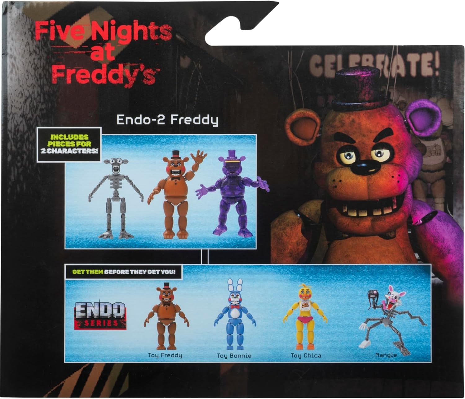 image:imageFive Nights at Freddys EndoSeries Collector Figure 6Inch Endo1 with Swapable Mangle and Shadow Mangle PartsFreddy
