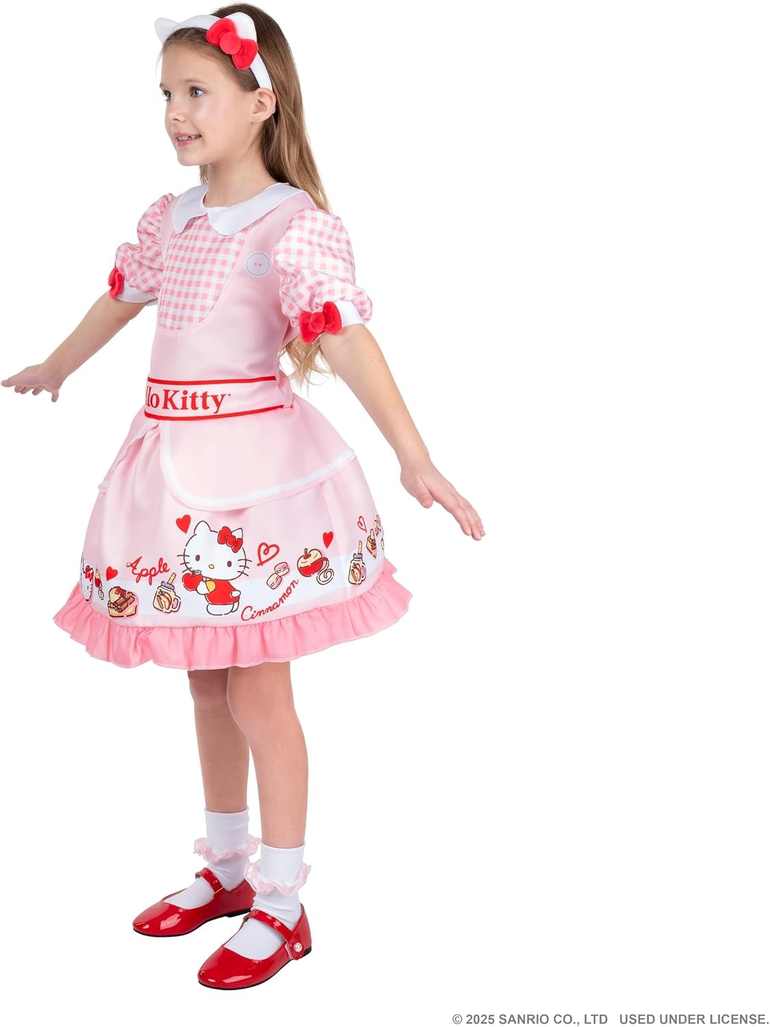 image:imageHello Kitty Official Youth Halloween Dress Premium Quality Printed Dress with HeadbandM 810