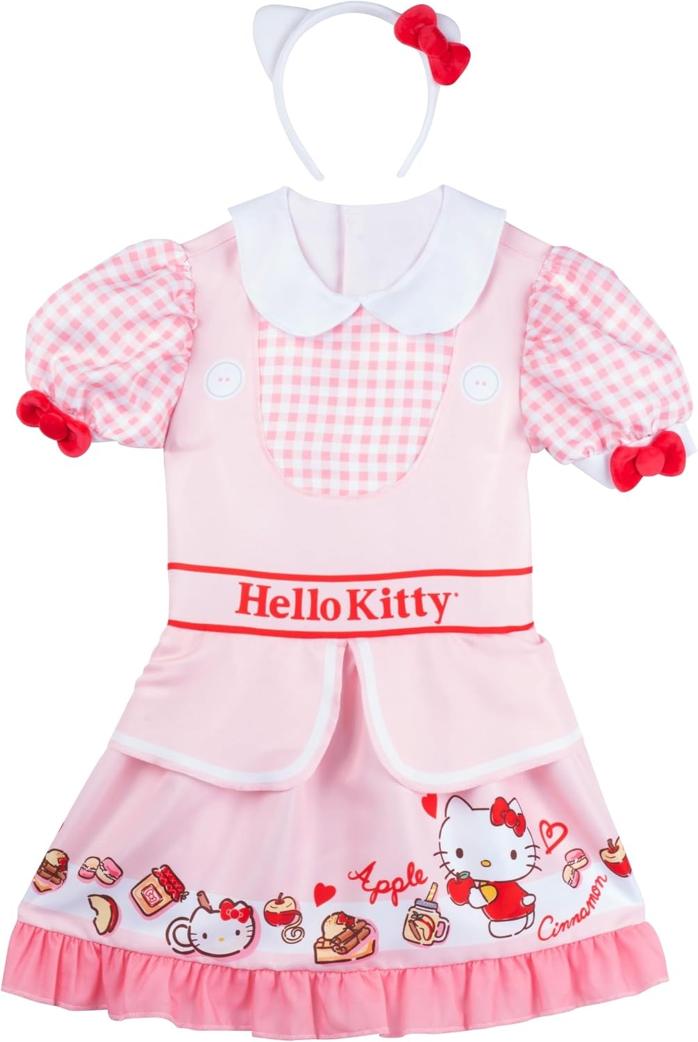 image:imageHello Kitty Official Youth Halloween Dress Premium Quality Printed Dress with HeadbandM 810