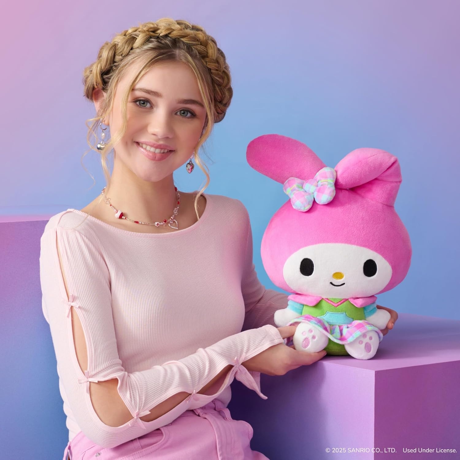 image:imageHello Kitty and Friends 12Inch Hello Kitty Neon Plush Officially Licensed Sanrio Product from Jazwares Ages 6My Melody