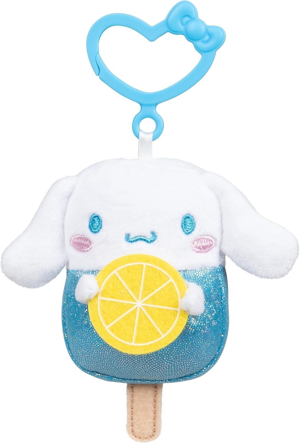 image:imageHello Kitty and Friends 4Pack Ice Cream ClipOn Plush Featuring Hello Kitty Kuromi My Melody and Cinnamoroll with Unique Bow ClipsPopsicle