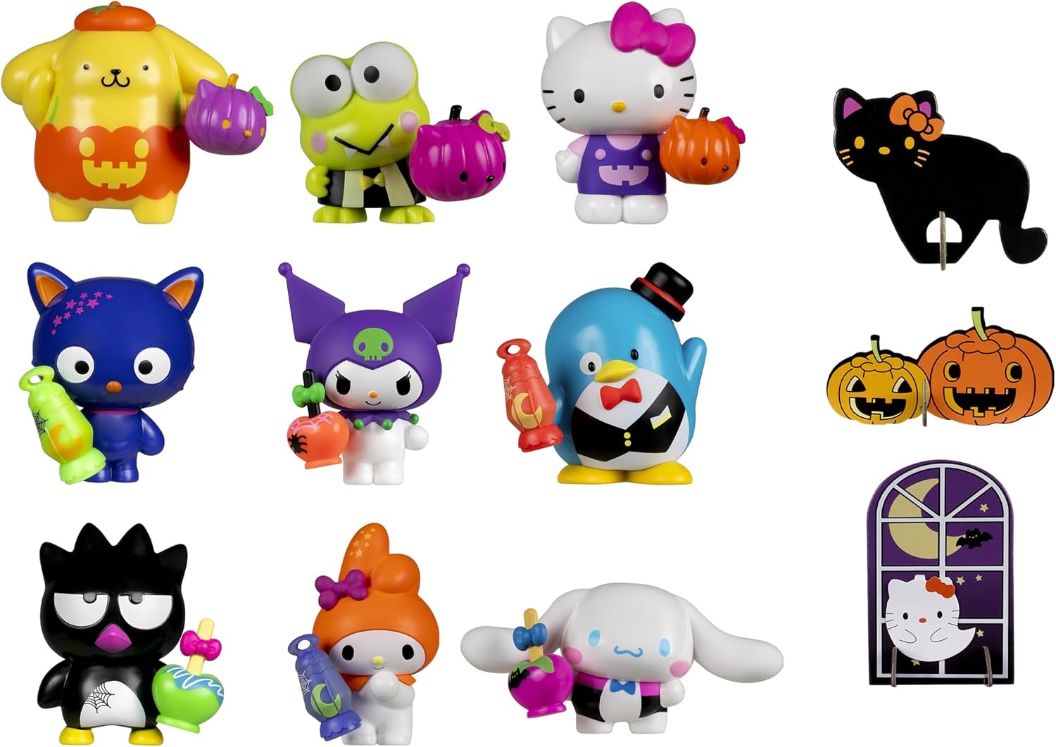 image:imageHello Kitty and Friends Halloween Countdown Calendar 9 Figures with Mix amp Match Accessories 13 Seasonal Surprises Ages 6