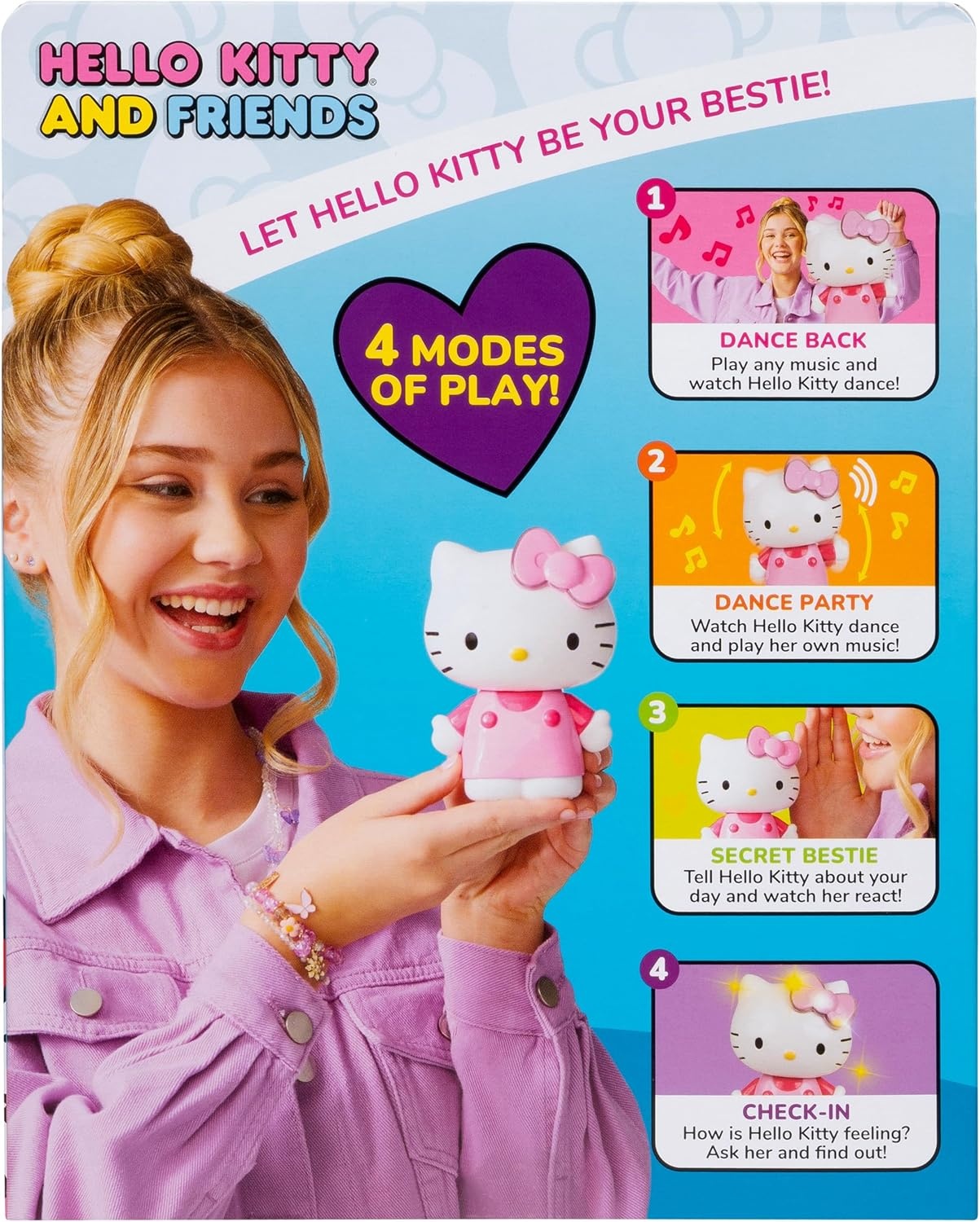image:imageHello Kitty and Friends Hello Kitty Interactive Figure 4 Ways to Play 2 Bonus Interactions Your New Vibin Bestie Ages 6